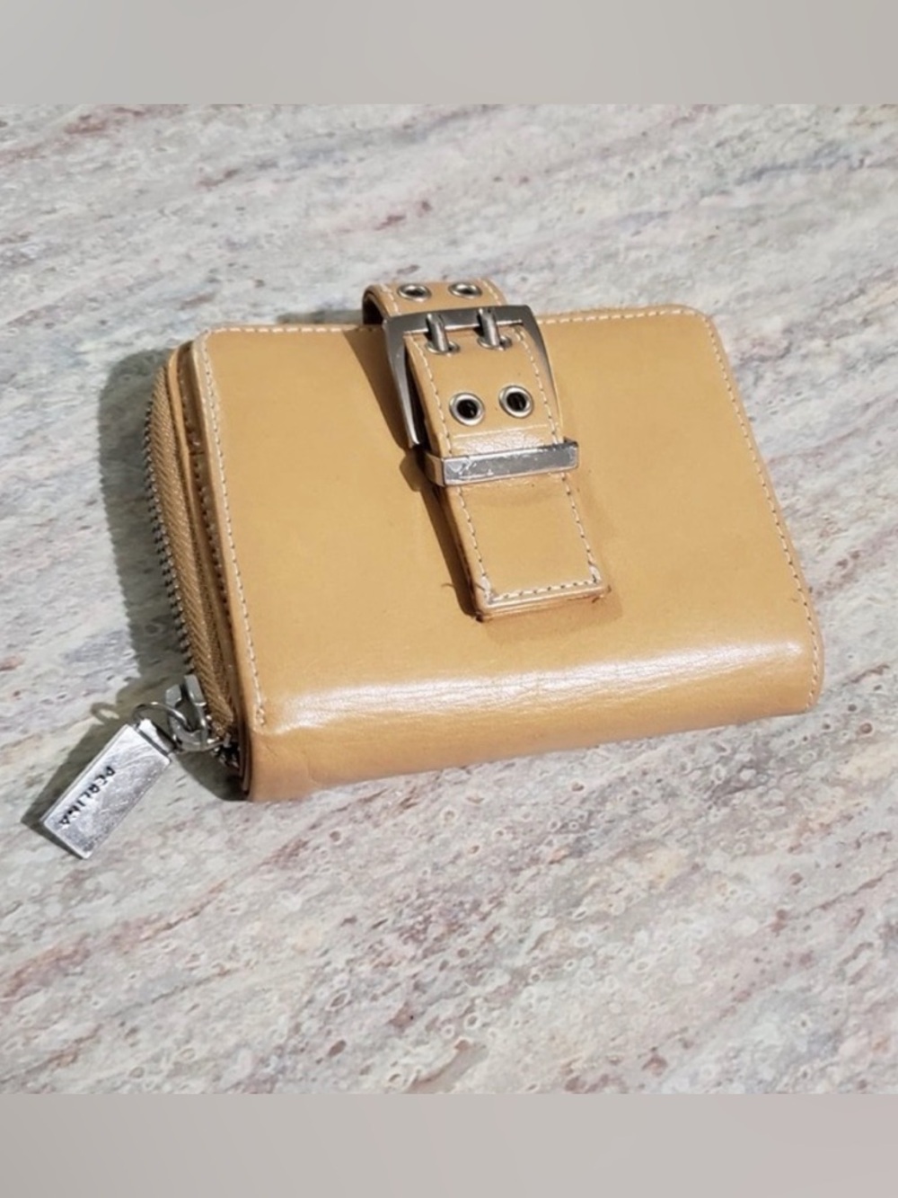 Perlina New York Tan Trifold wallet
